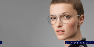 Modèle féminin de la marque LINDBERG de lunettes