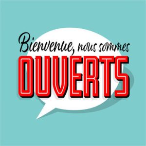 Logo Bienvenue nous sommes ouverts
