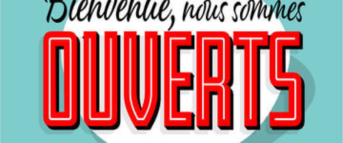 Logo Bienvenue nous sommes ouverts